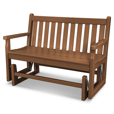 POLYWOOD Traditional Garden 48-inch Glider - Teak